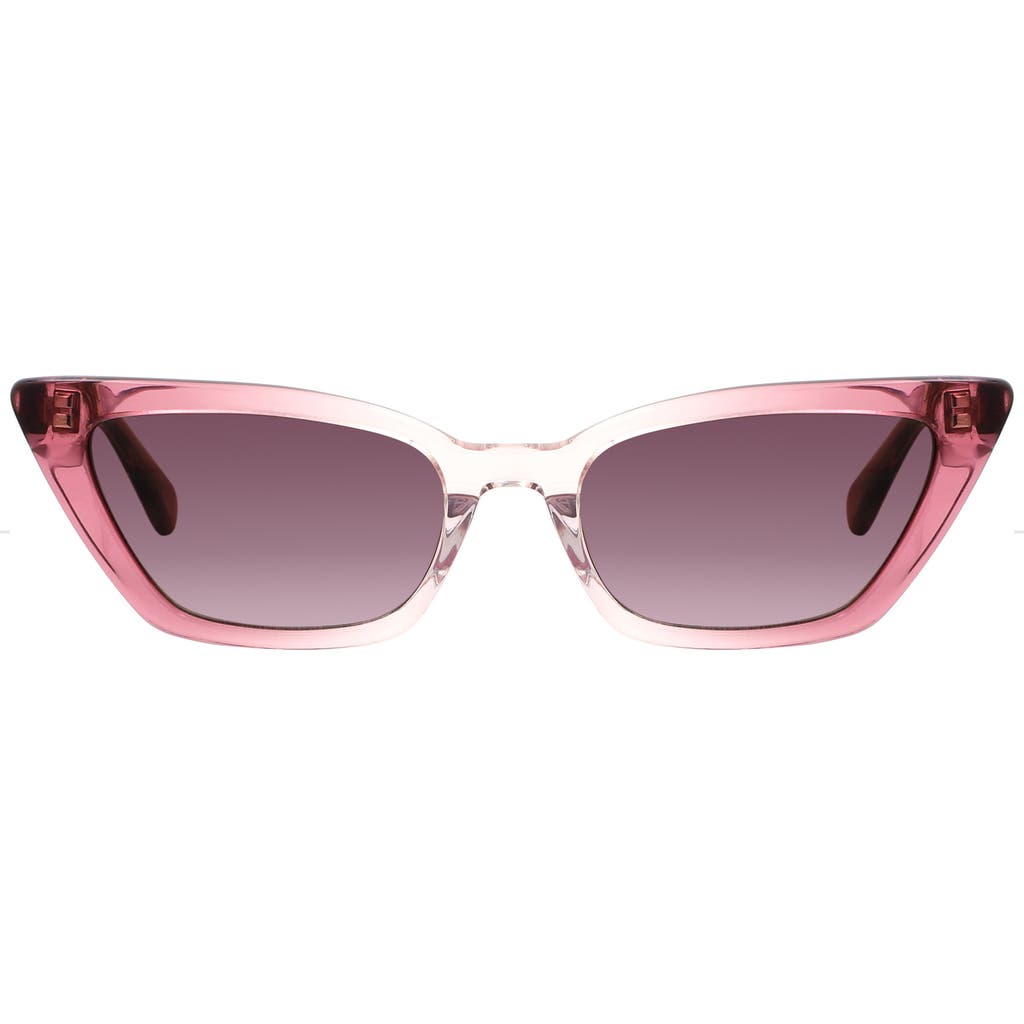 Kate Spade New York Genell 52mm Gradient Cat Eye Sunglasses In Pink/pink Ds