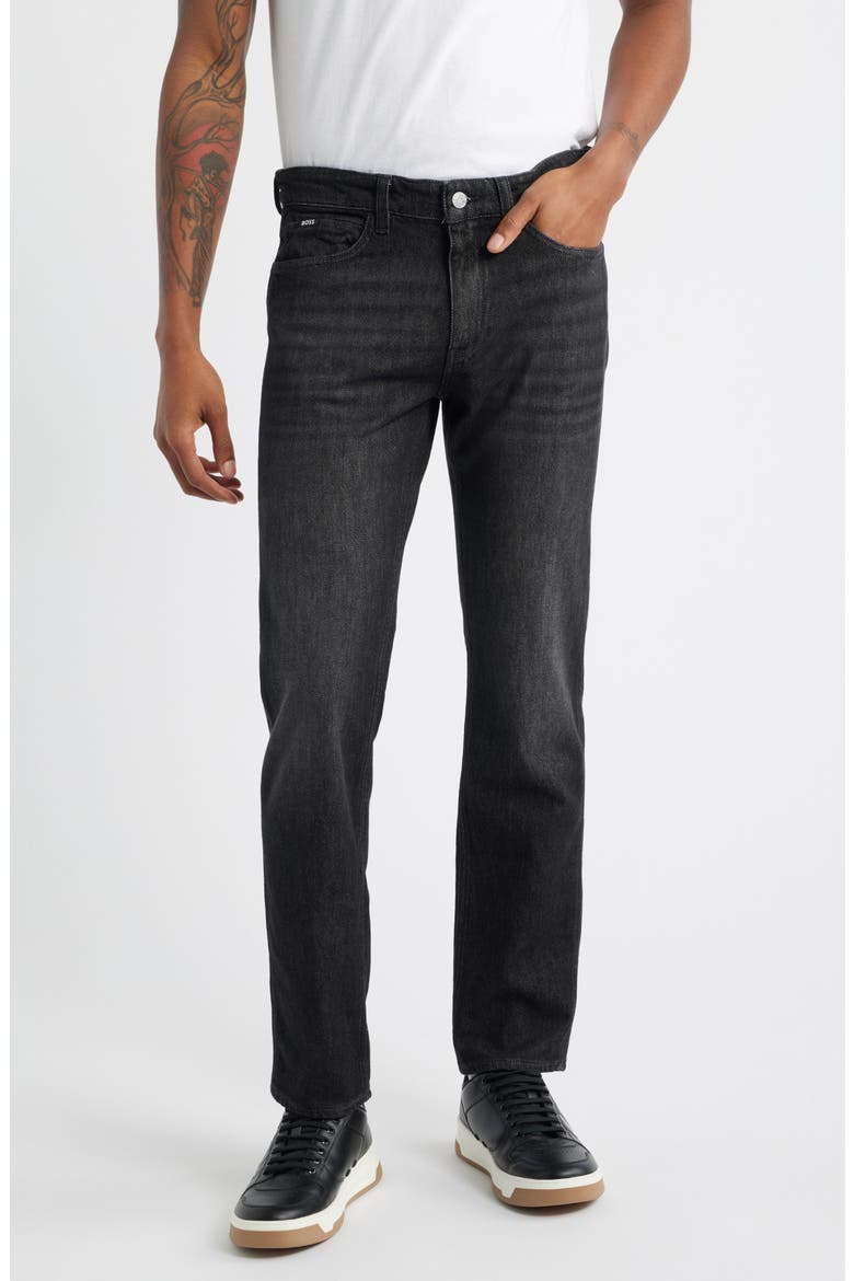 Delaware Slim Fit Jeans, Main, color, BLACK