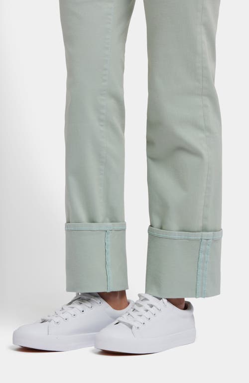 Nydj Marilyn Wide Cuff Straight Leg Jeans In Tomatillo