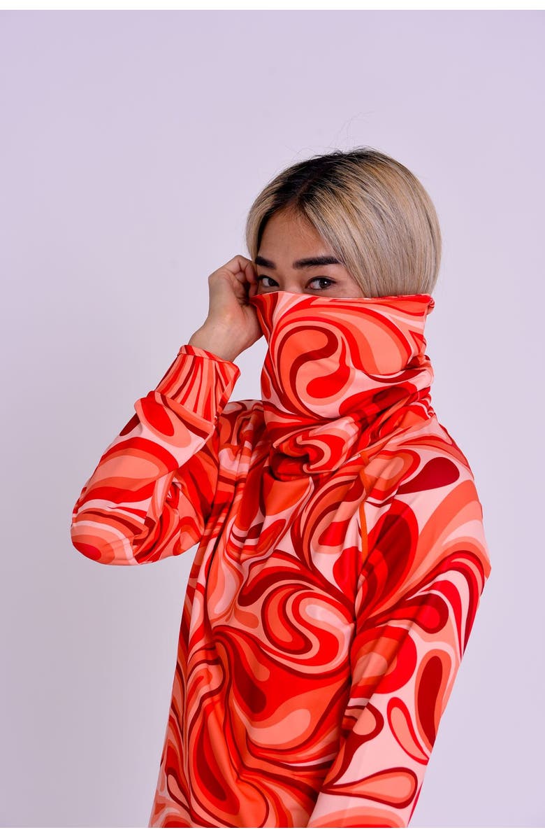 OOSC High Neck Baselayer Top - Shagadelic Baby! Women's, Alternate, color,