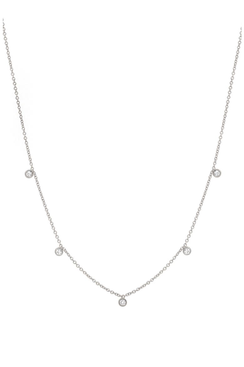 Diamond Necklace, Main, color, 14K WHITE GOLD