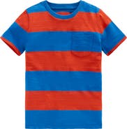 Mini Boden Kids' Stripe Pocket T-Shirt