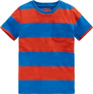Mini Boden Kids' Stripe Pocket T-Shirt