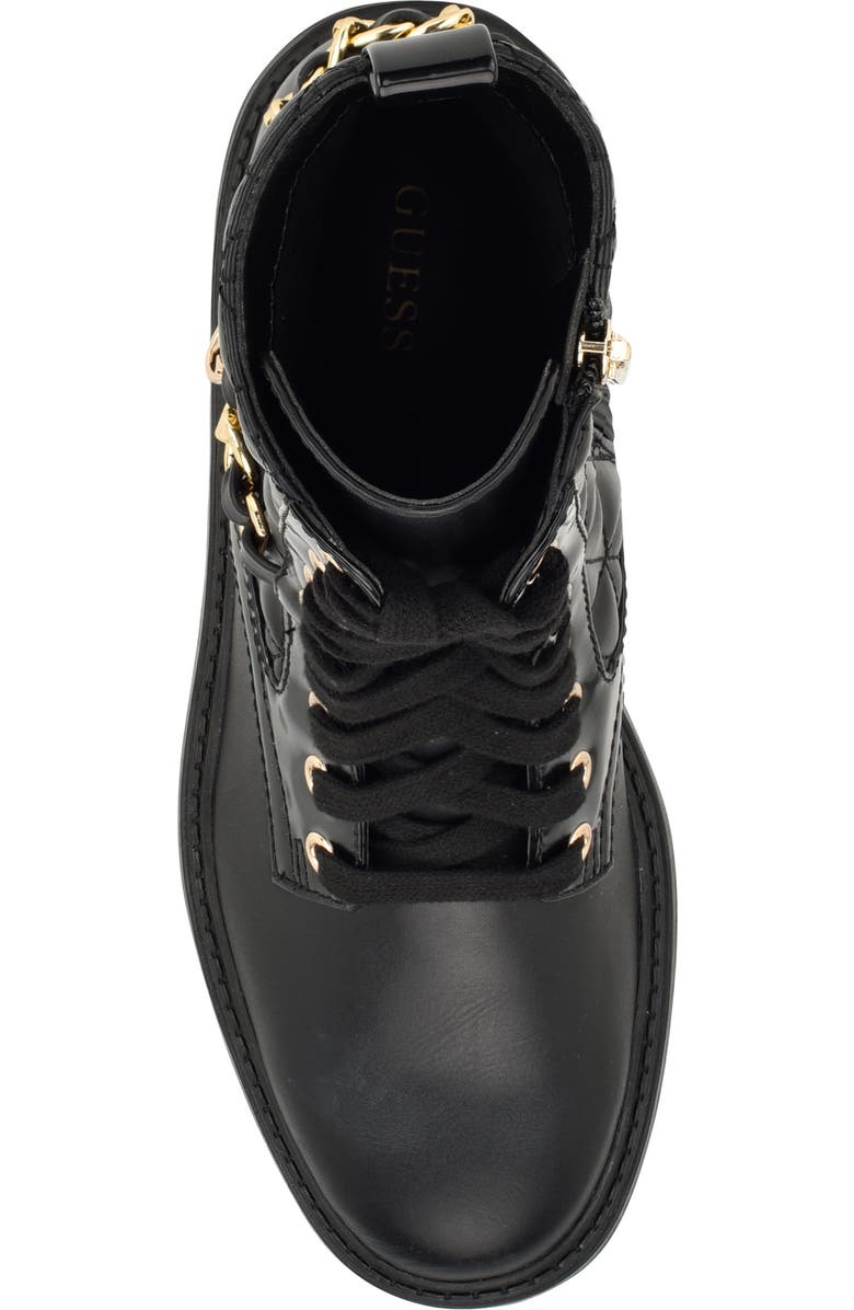 GUESS Jellard Quilted Combat Boot, Alternate, color,