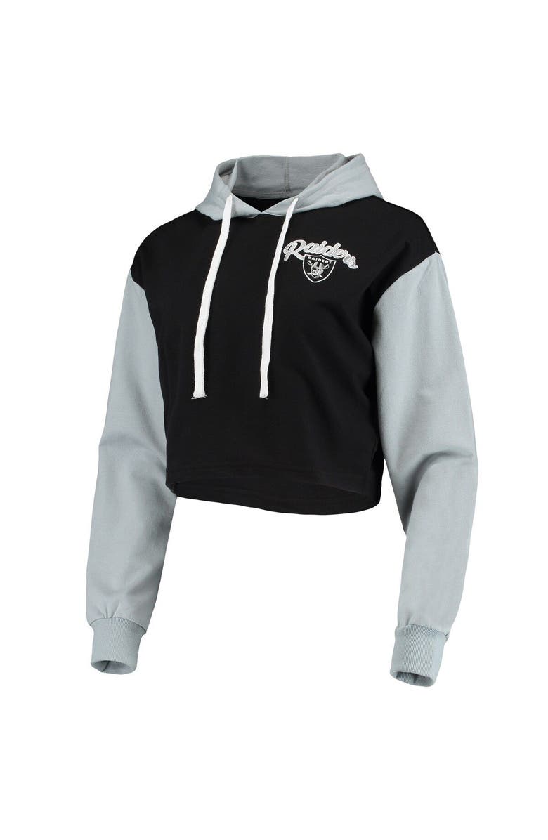 FOCO Women's FOCO Black/Gray Las Vegas Raiders Color-Block Lounge Set, Alternate, color, 