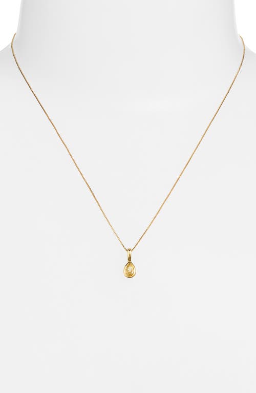Set & Stones Teardrop Birthstone Pendant Necklace