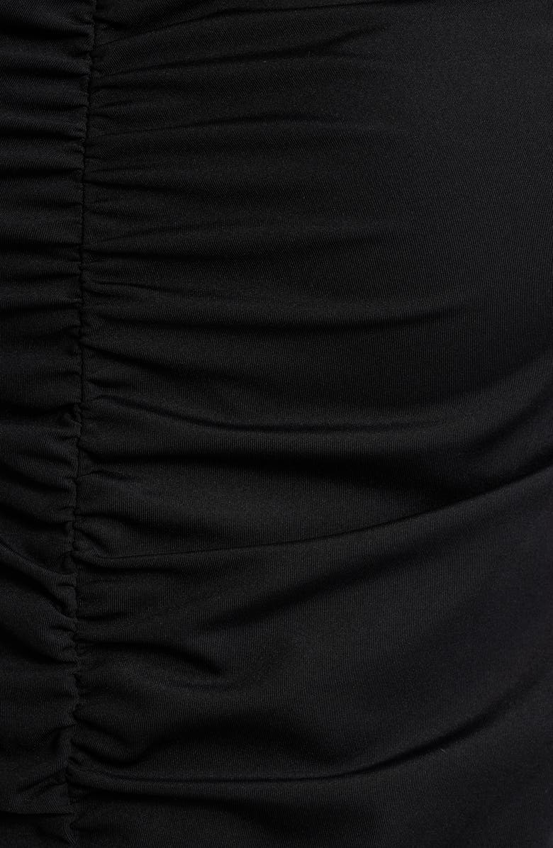 FRAME Ruched Long Sleeve Top, Alternate, color, Black