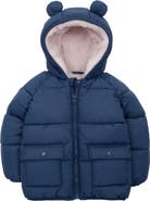 Rokka&Rolla Baby Fleece Lined Bear Puffer Jacket