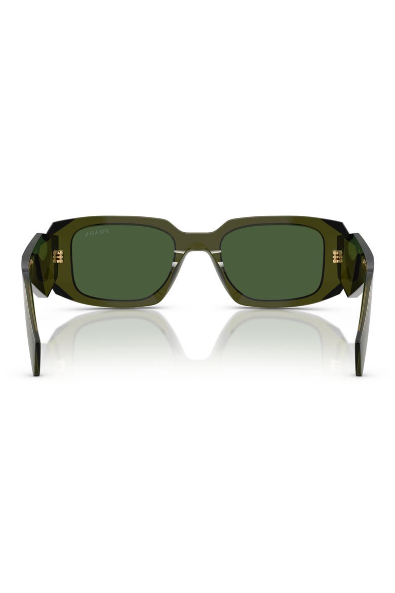 51mm Rectangular Sunglasses, Alternate, color, DARK GREEN