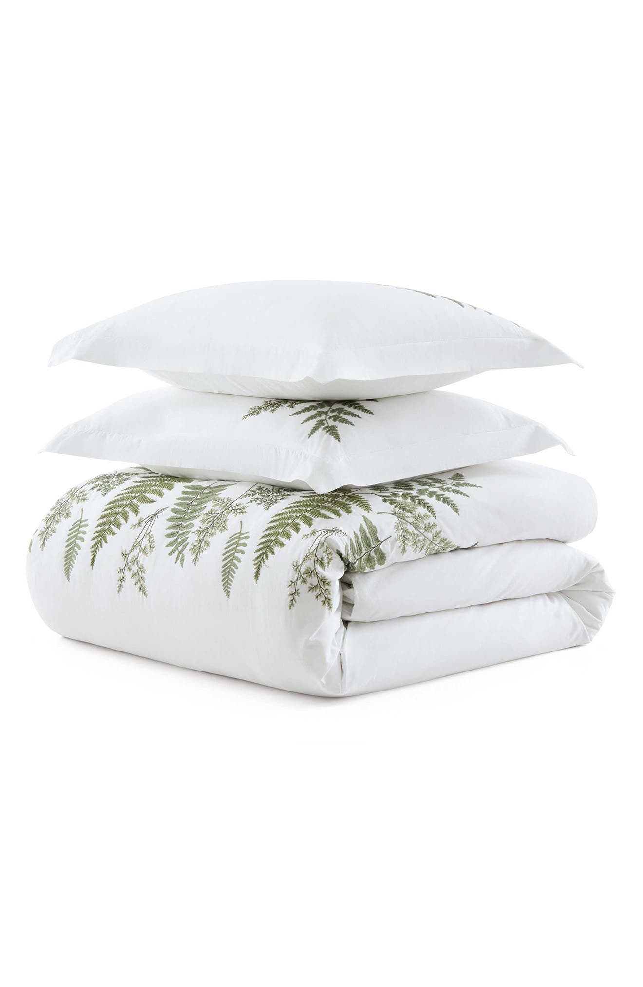Fern Garden Cotton Percale Duvet Set