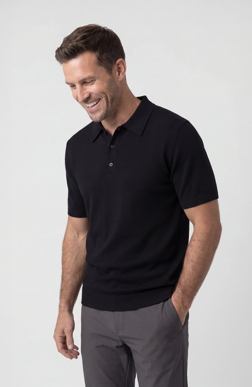 Jack Archer Legacy Resort Polo In Black