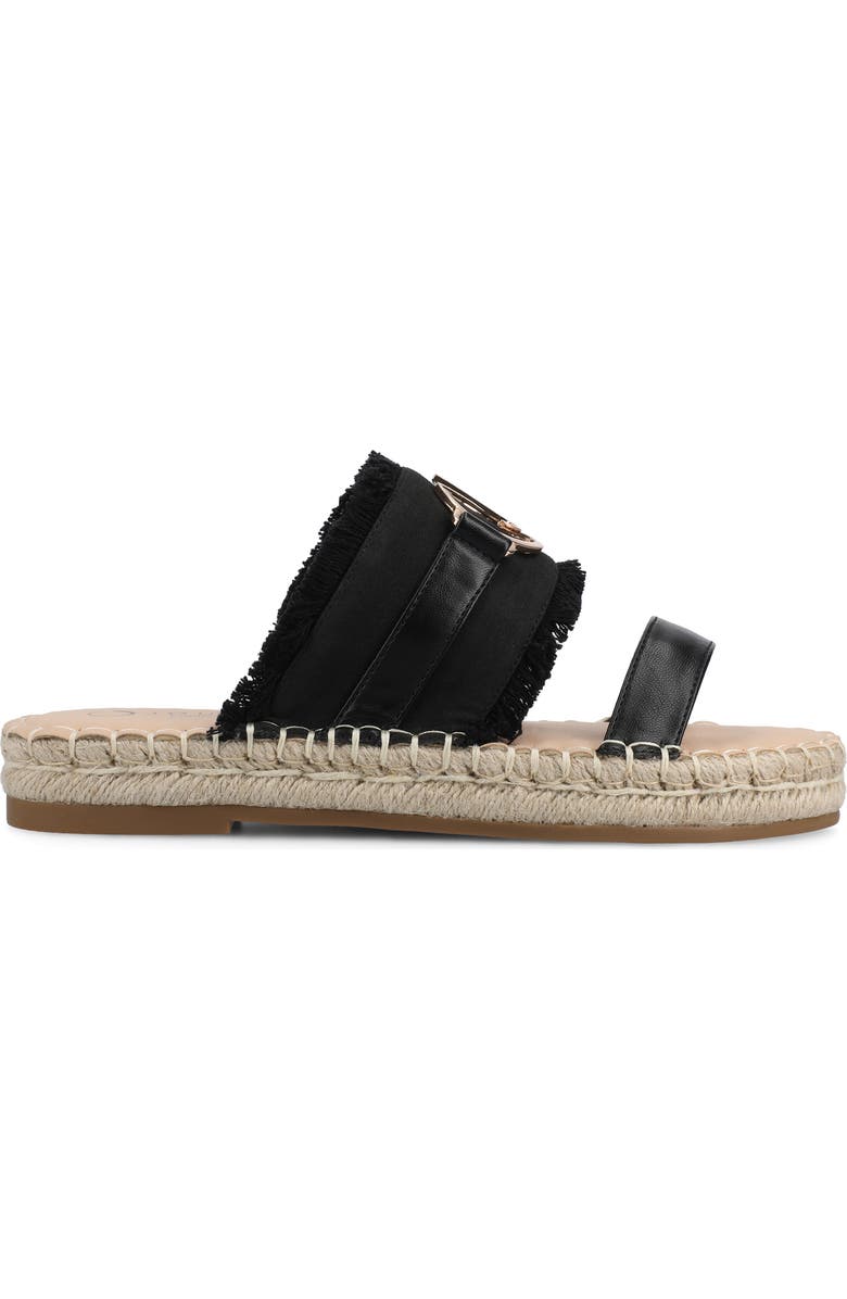 Journee Collection Keelee Espadrille Slide Sandal, Alternate, color,