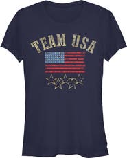 Lost Gods Juniors Lost Gods Go USA Flag T Shirt