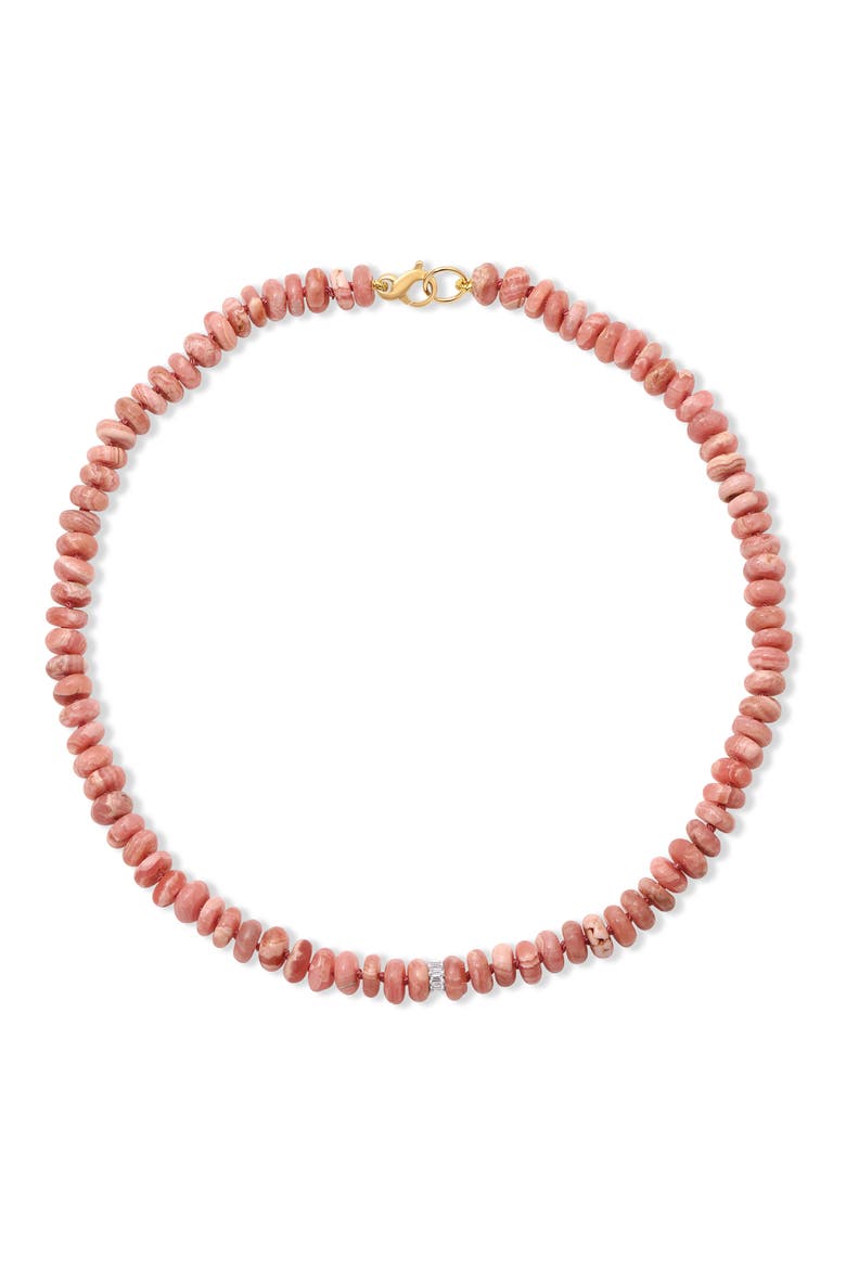 Desert Rose Beaded Necklace, Main, color, PINK