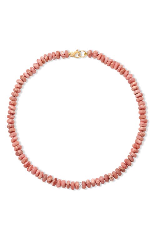 Adina Reyter Desert Rose Beaded Necklace in Pink at Nordstrom, Size 16"