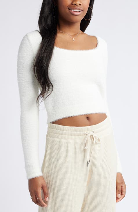 FREE PEOPLE One Free’ Eyelash outlets Cropped Turtleneck Sweater