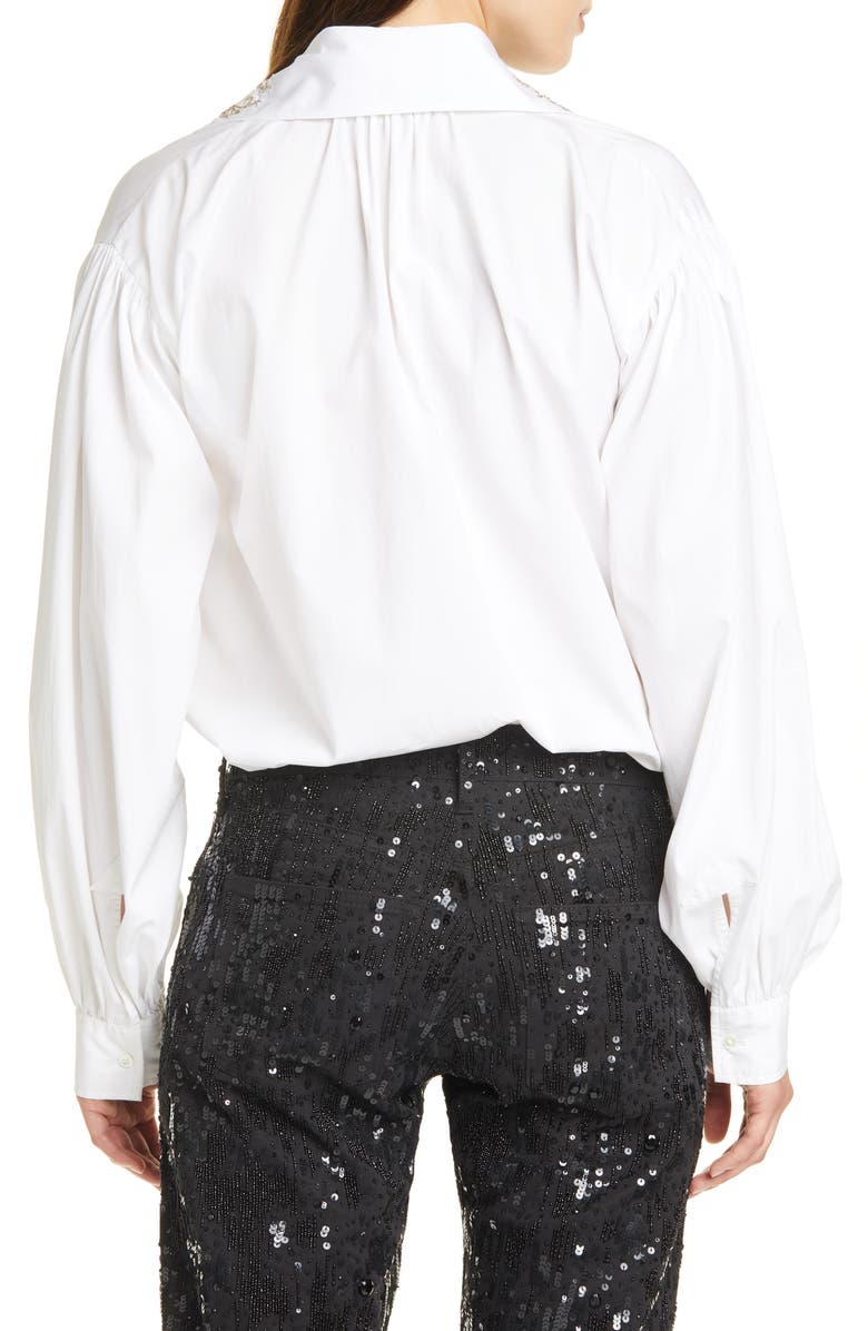 Polo Ralph Lauren Balloon Sleeve Shirt, Alternate, color, 