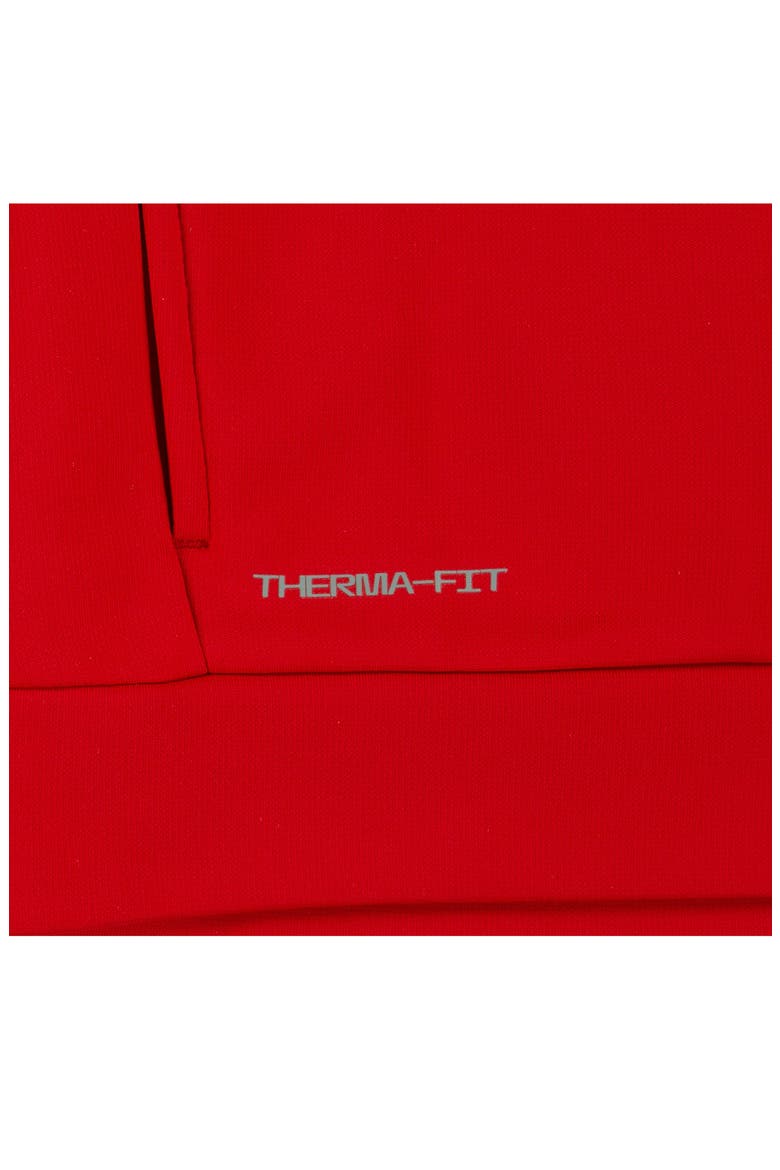 Kids' Therma-FIT Graphic Hoodie, Alternate, color, UNIVERSITY RED