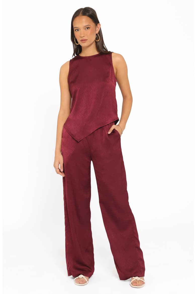 Lira 2-Piece Pant Set, Alternate, color, DARK CHERRY