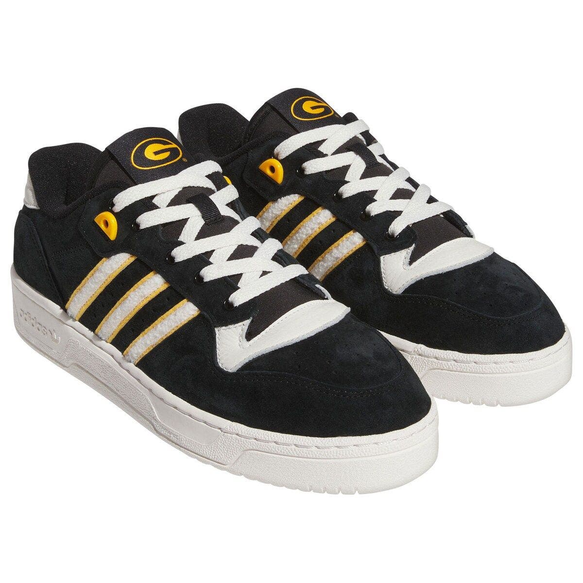 adidas Black Grambling Tigers Rivalry Low Basketball Shoes, Alternate, color, Black