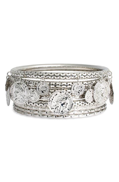 Set of 8 Assorted Bangle Bracelets