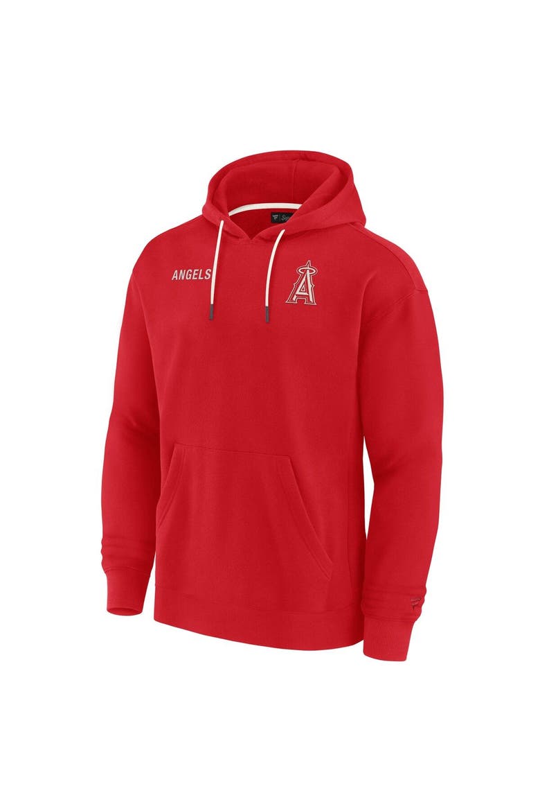 Unisex Fanatics Signature Red Los Angeles Angels Elements Super Soft Fleece Pullover Hoodie, Alternate, color, Red