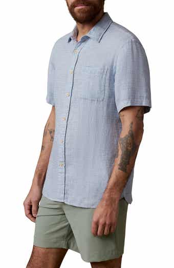 Faherty Palma Linen Short Sleeve Button-Up Shirt