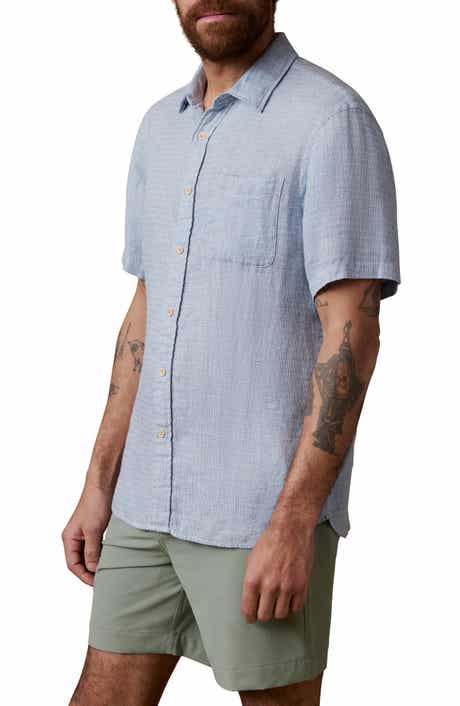 Faherty Palma Linen Short Sleeve Button-Up Shirt