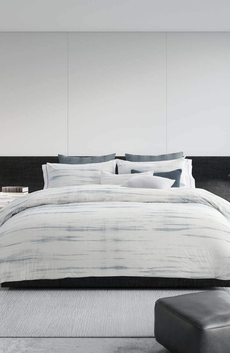 Vera Wang Marble Shibori Duvet Cover, Alternate, color, 