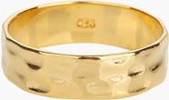 Bearfruit Jewelry Sterling Silver 18k Gold Plated Fiona Ring Textured Statement Modern