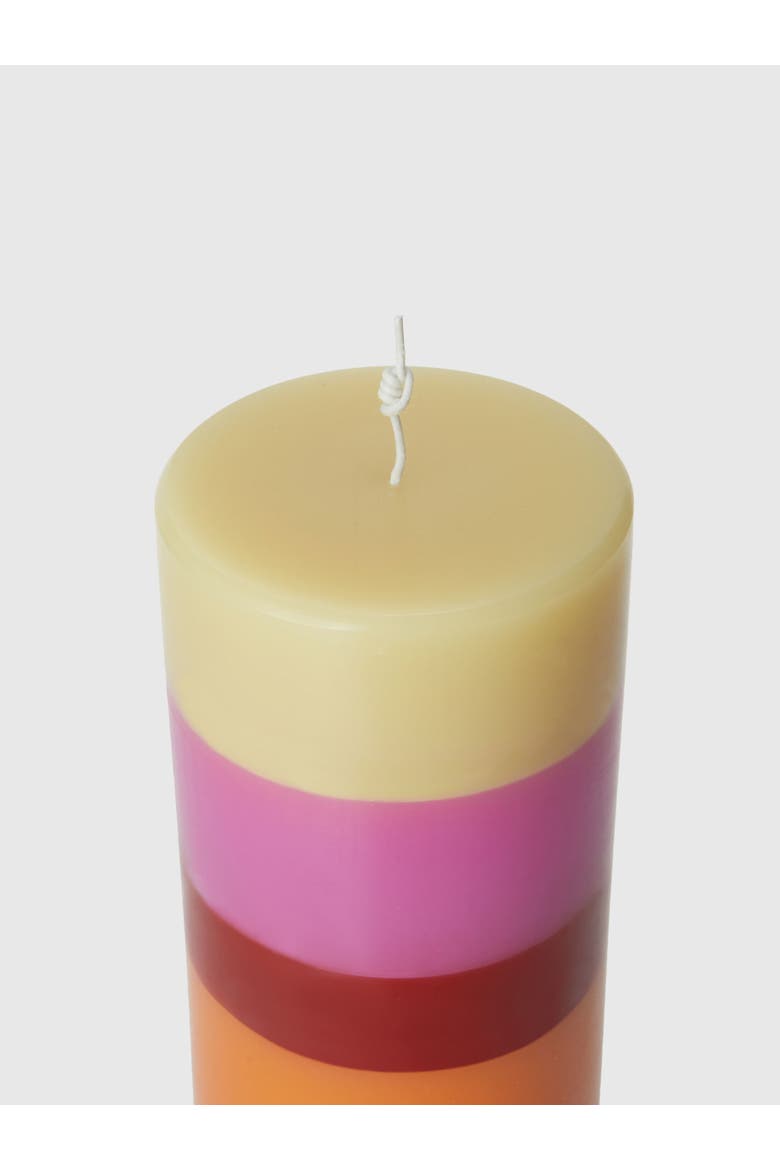 Flame Candle 12x39, Alternate, color, Orange Multicoloured