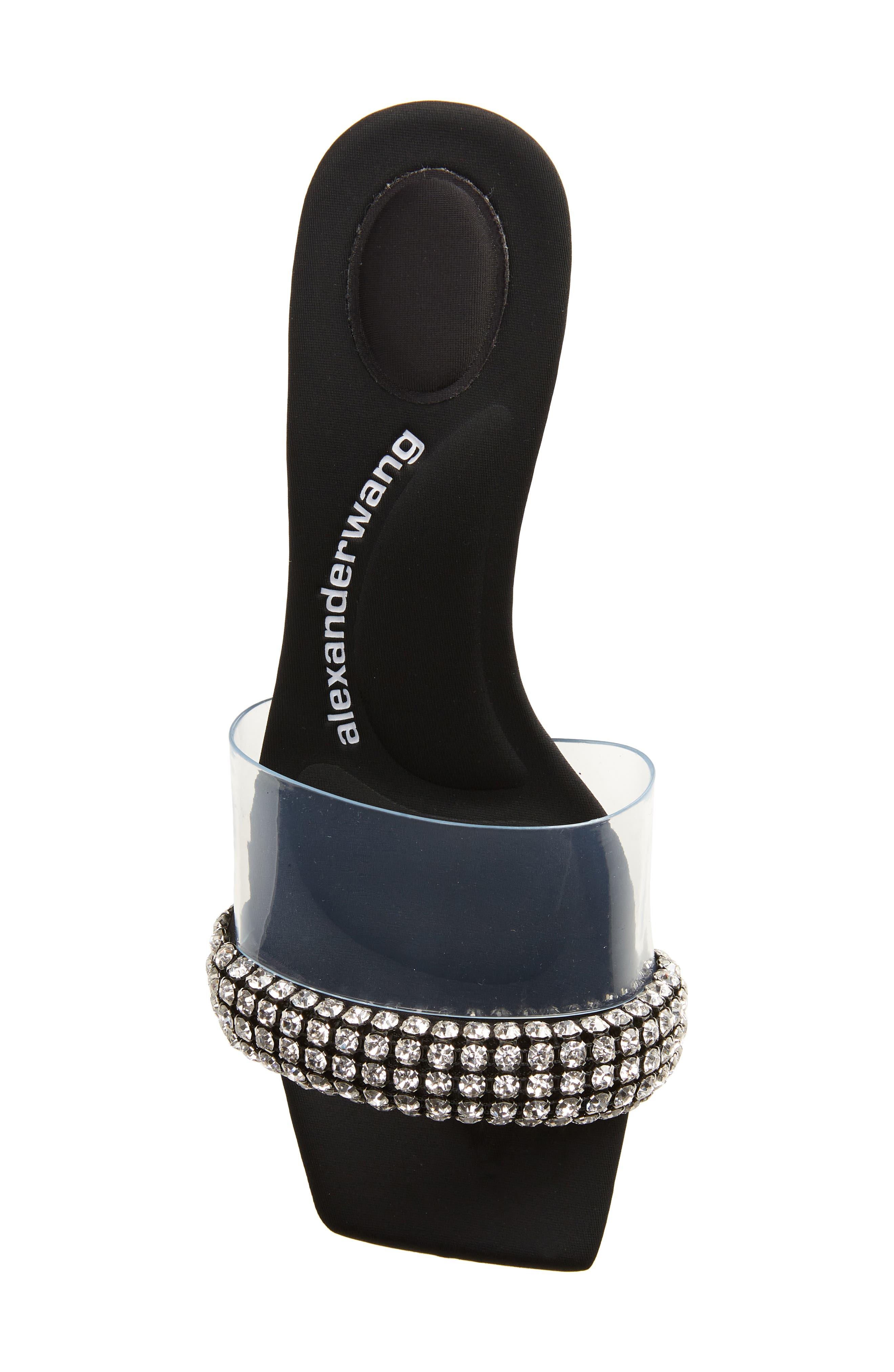 Alexander Wang Jessie Crystal Embellished Slide Sandal, Alternate, color, 