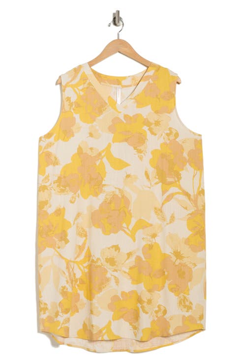 Floral V-Neck Shift Dress (Plus)