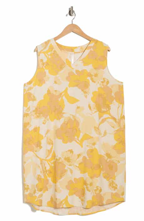 Renee C Floral V-Neck Shift Dress