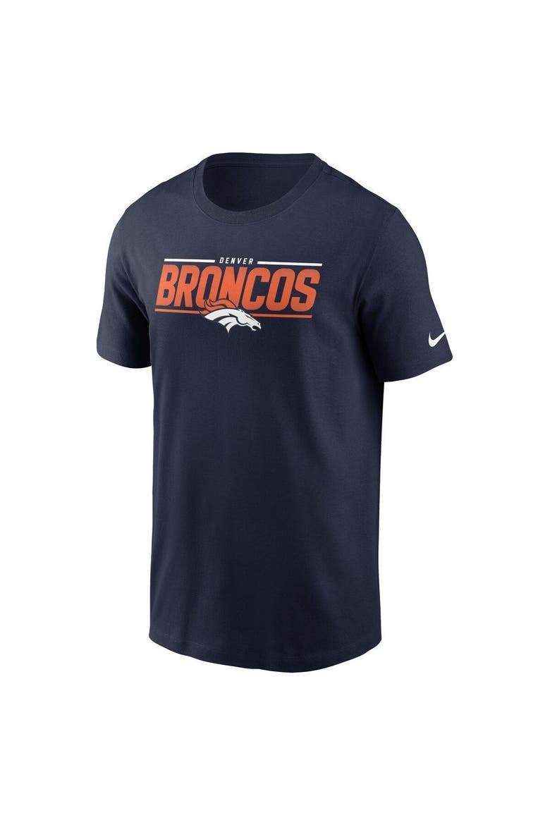 Men's Nike Navy Denver Broncos Muscle T-Shirt, Alternate, color, Navy