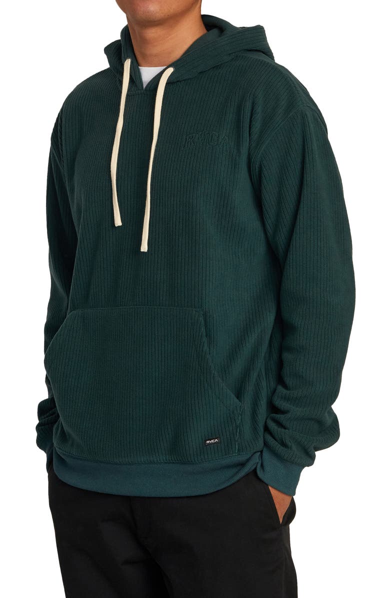 RVCA Hewitt Oversize Ribbed Pullover Hoodie, Alternate, color, 