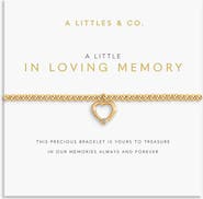 A Littles & Co A Little 'In Loving Memory' Bracelet In Gold-Tone Plating