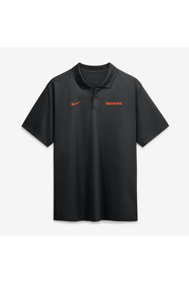 Men's Nike Black Chicago Bears Wordmark Victory Dri-FIT Polo, Main, color, Black