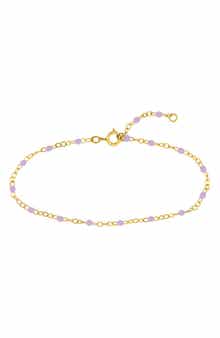 Enamel Station Chain Anklet