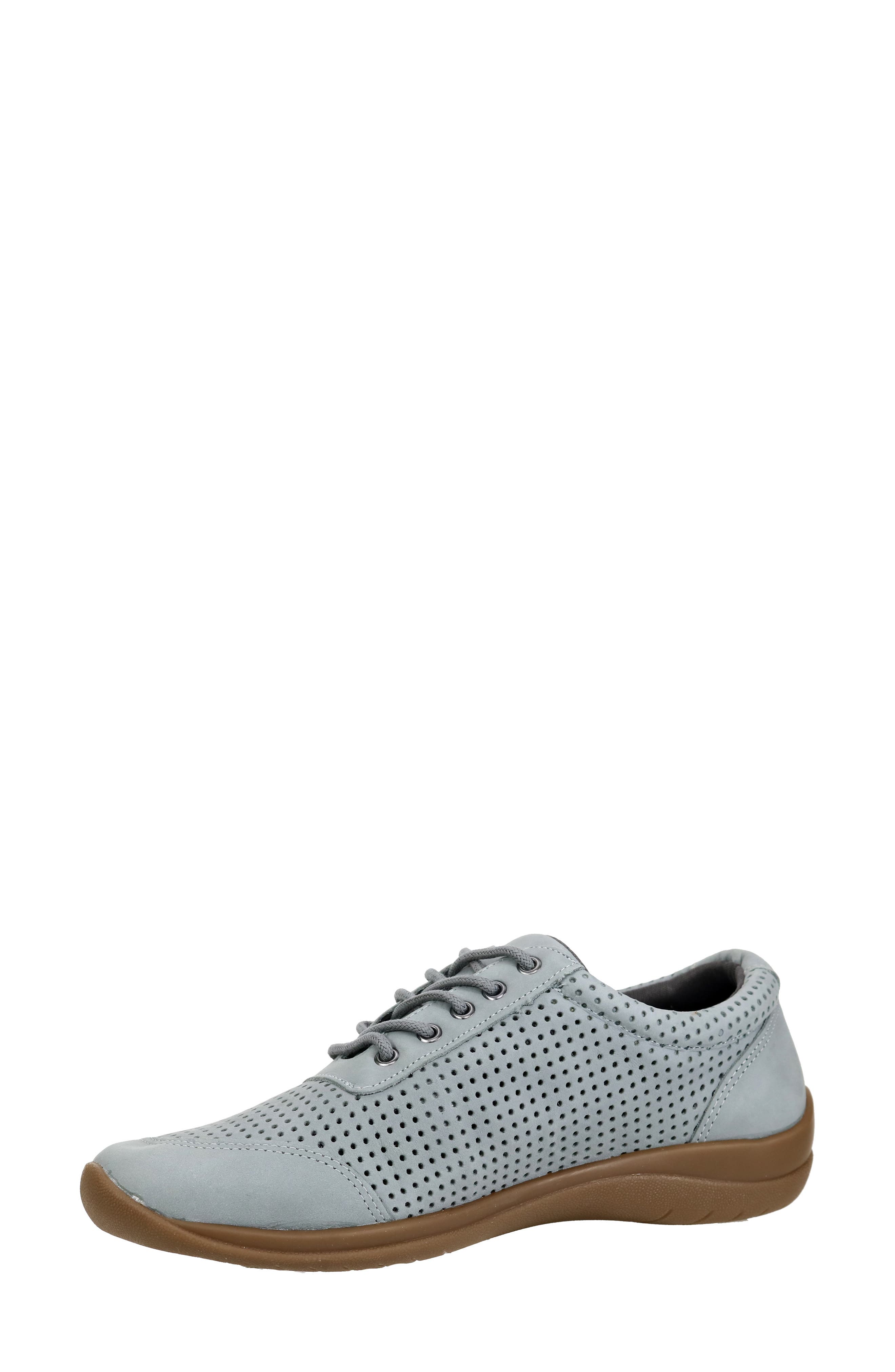 David Tate Suede Perforated Derby - Wide Width Available, Alternate, color, Denim Nubuck