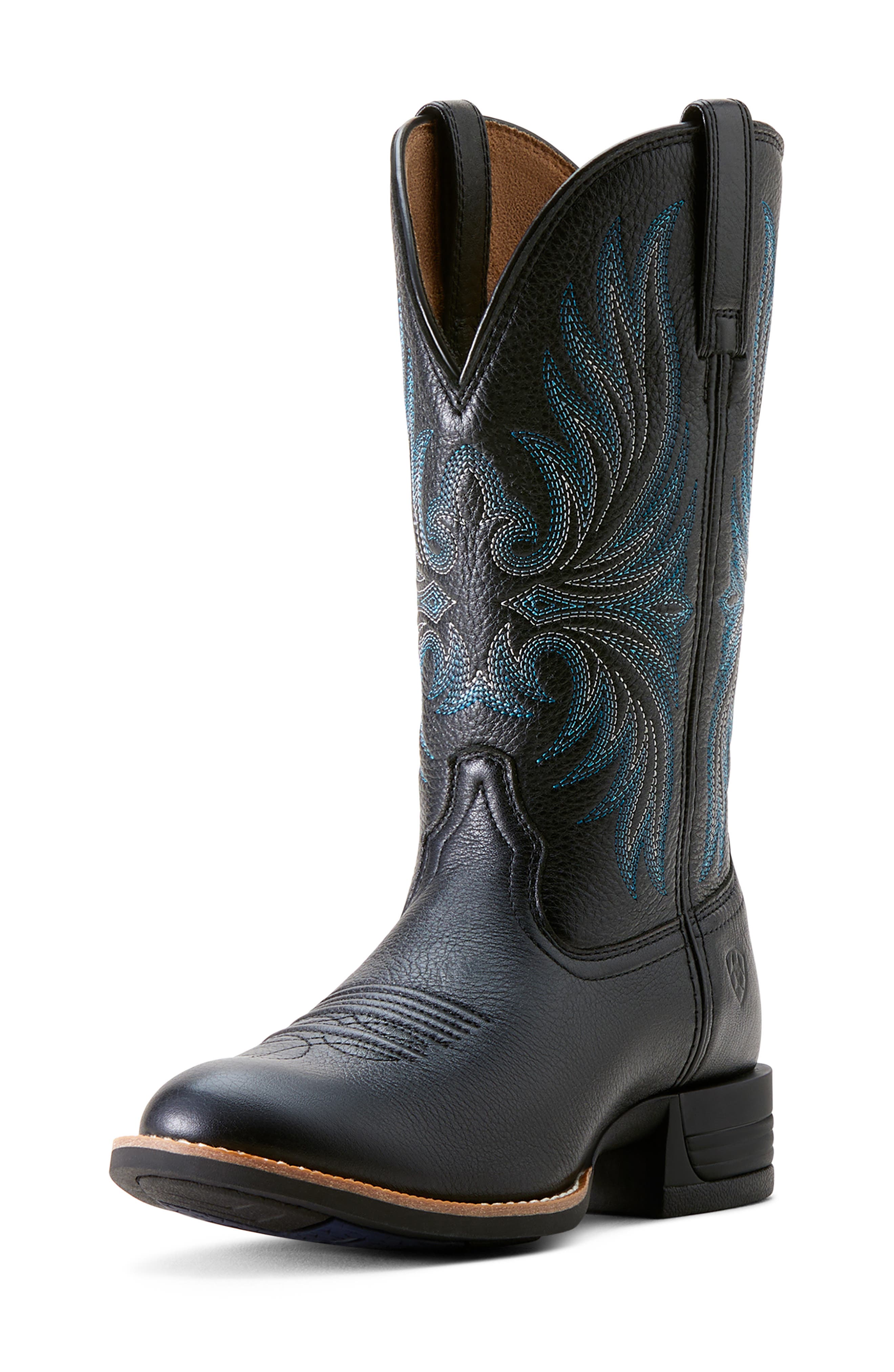 Ariat Ranahan Western Boot, Alternate, color, Black