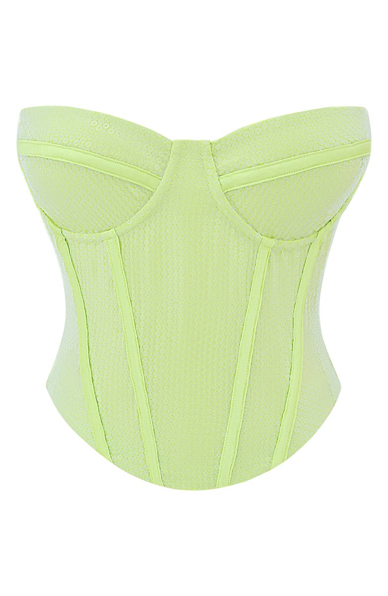 Mistress Rocks Sequin Corset Top, Alternate, color,