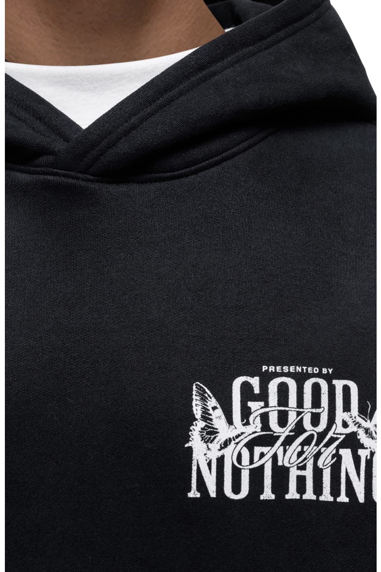 Dakota Relaxed Hoodie, Alternate, color, BLACK