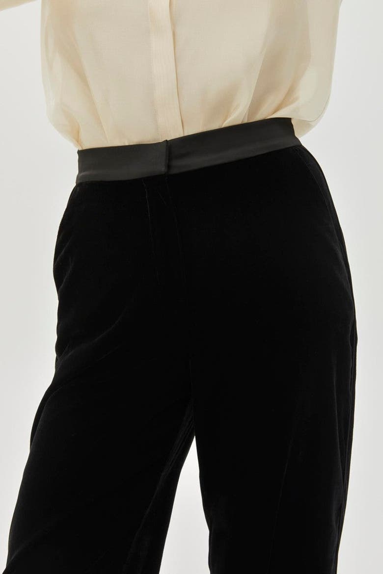 Bradyn Pants  Straight Cut Velvet Pants, Alternate, color, BLACK