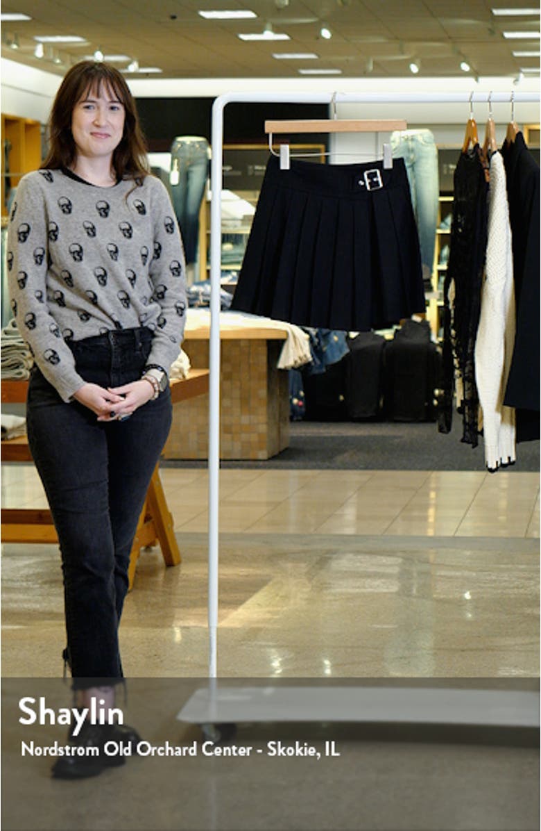 Buckle Detail Pleated Miniskirt, sales video thumbnail