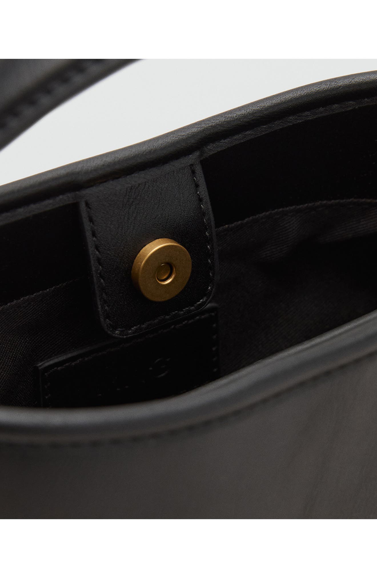 MANGO Small Bucket Bag, Alternate, color, Black