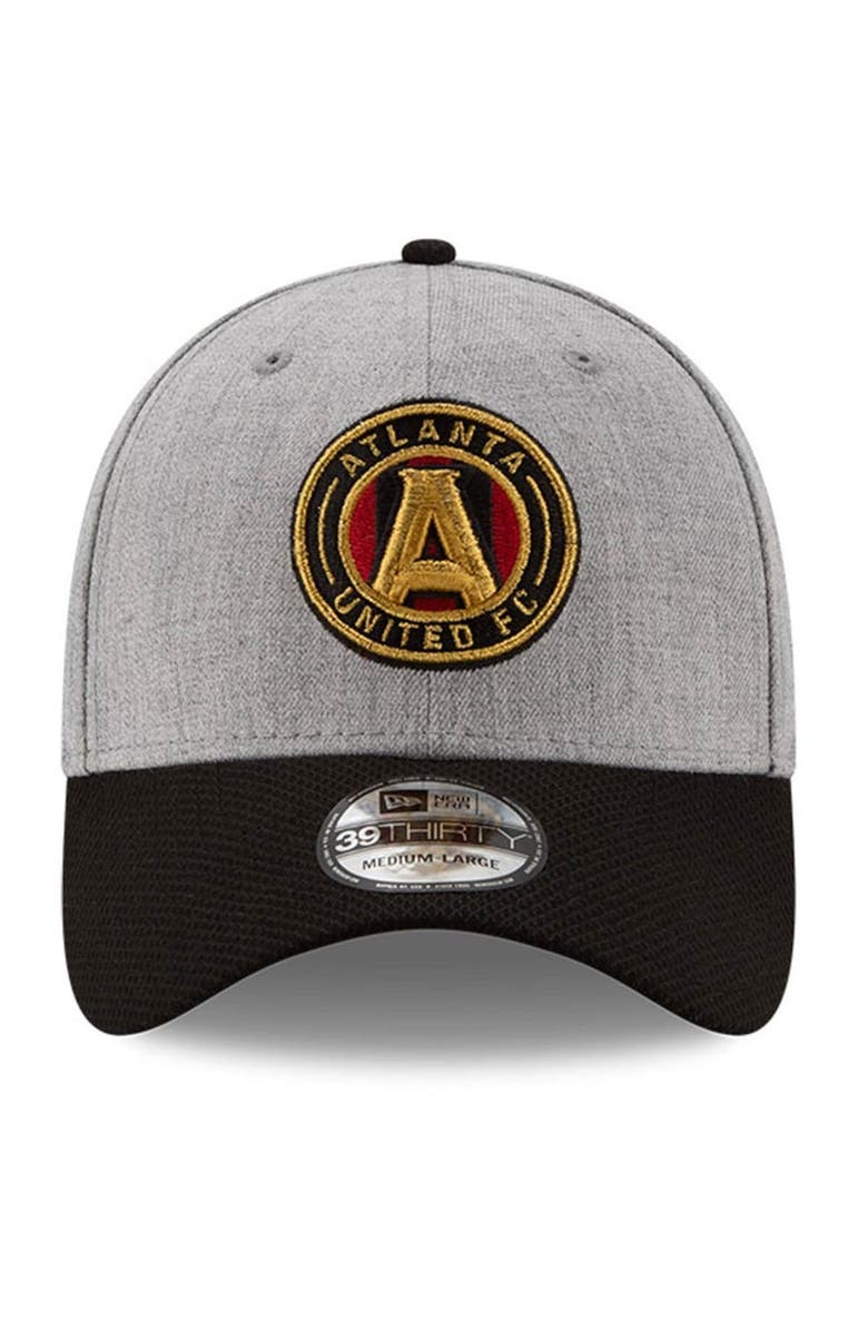 New Era Men's New Era Heathered Gray/Black Atlanta United FC Change Up Redux 39THIRTY Flex Hat, Alternate, color,