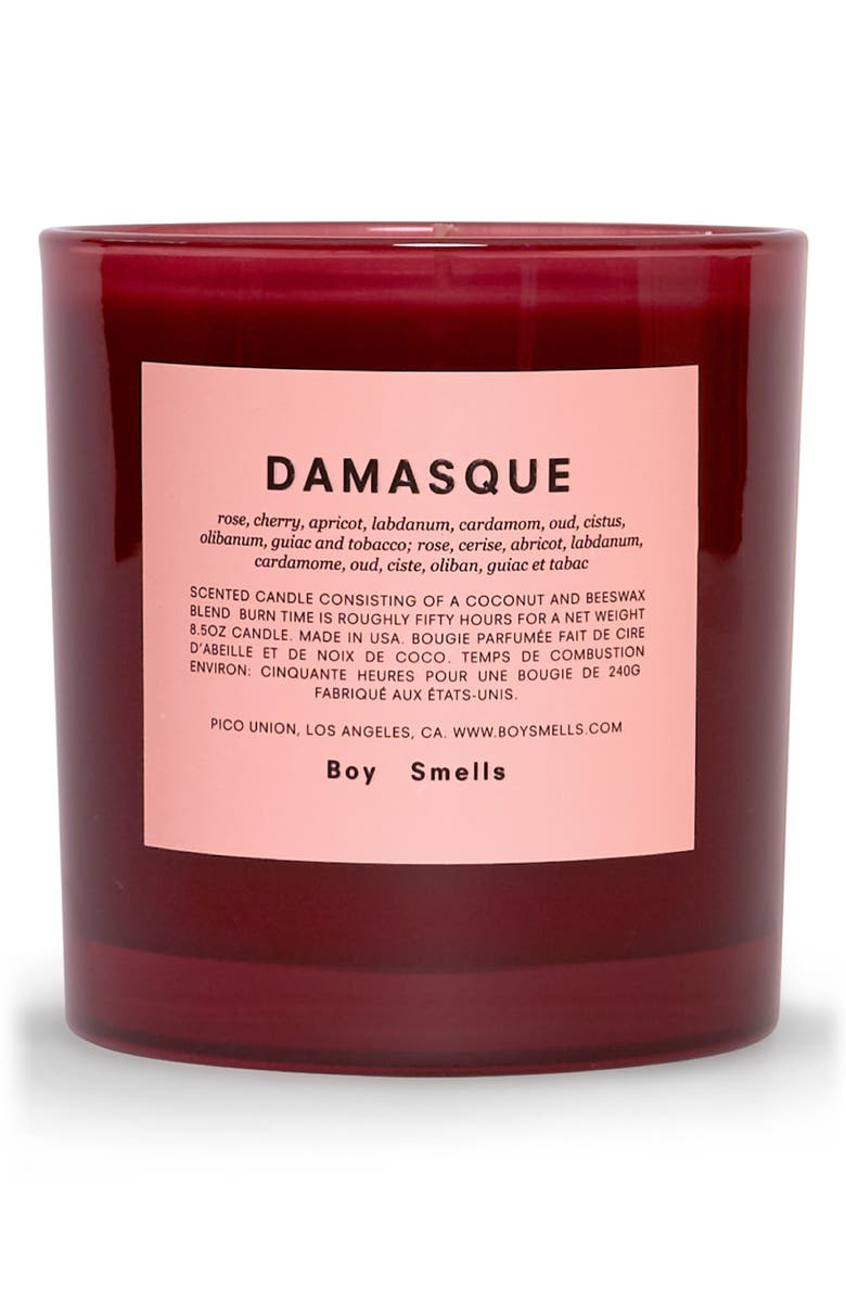 Boy Smells Damasque Scented Candle, Main, color,