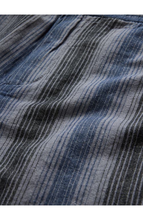 John Varvatos David Drawstring Shorts In Demin Heather