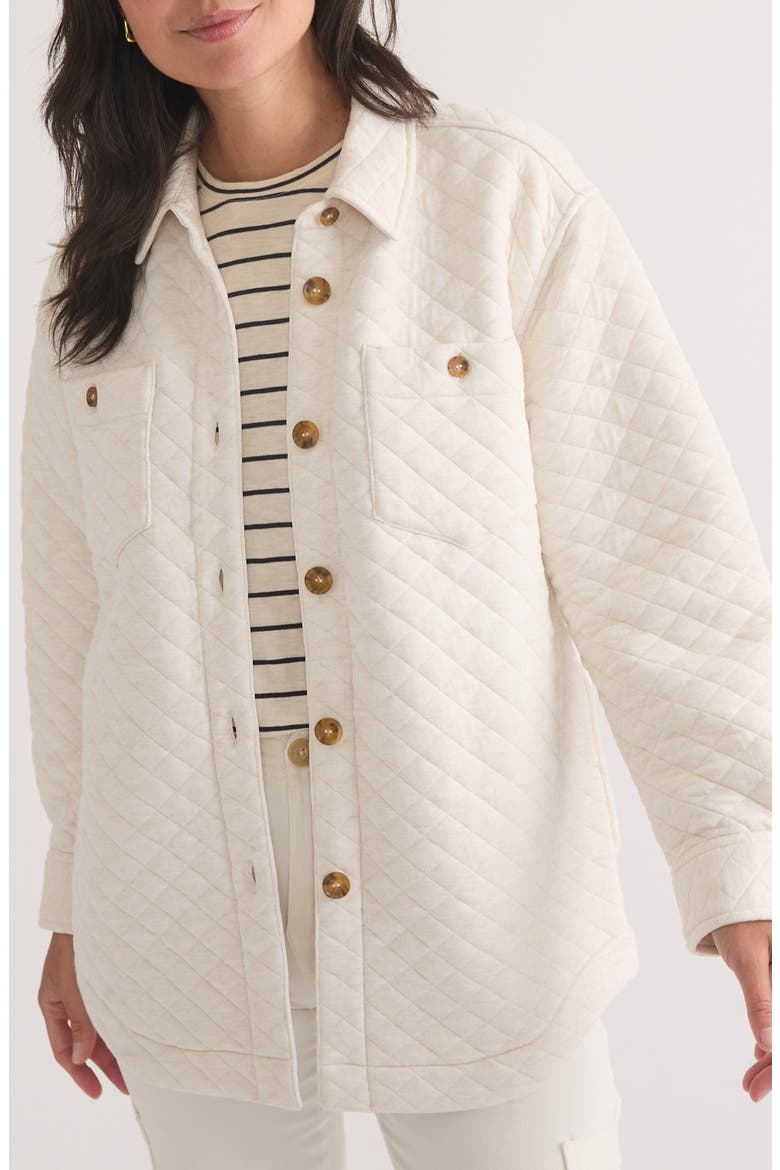 Corbet Quilted Shirt Jacket, Main, color, OATMEAL